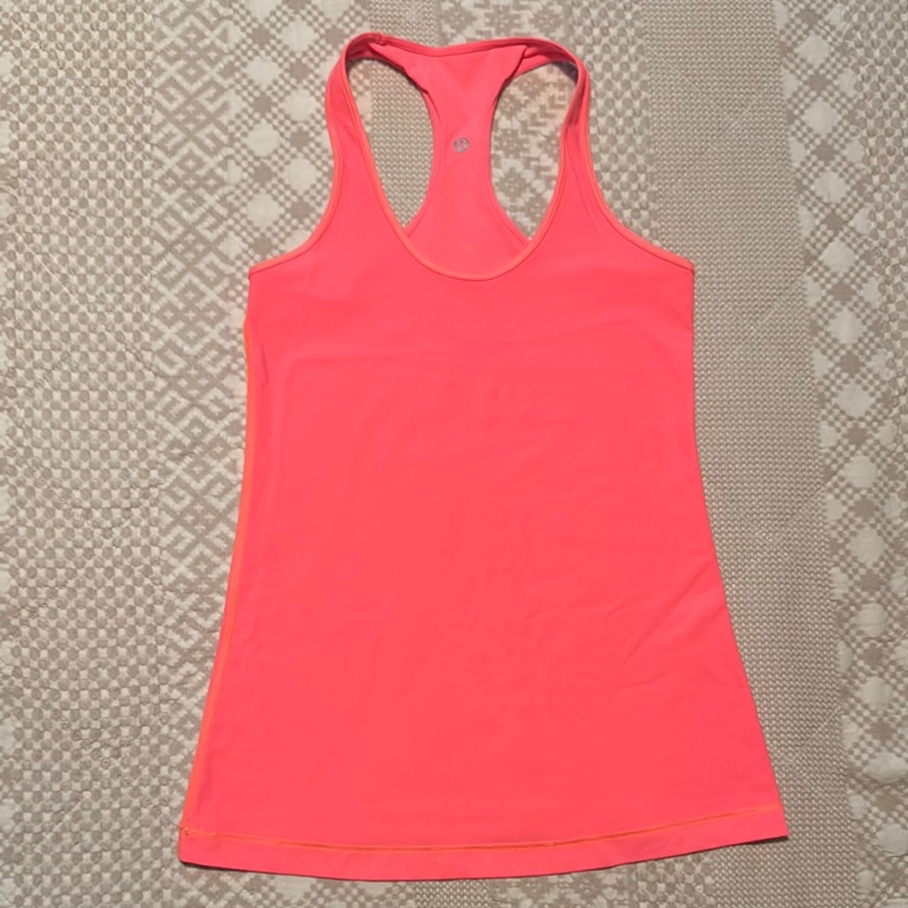 Lululemon Athletica Pink Fitted Sleeveless Tank Top